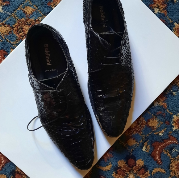 BALDINI MEN'S SHOES python size 10 little worn $70 - Picture 2 of 8